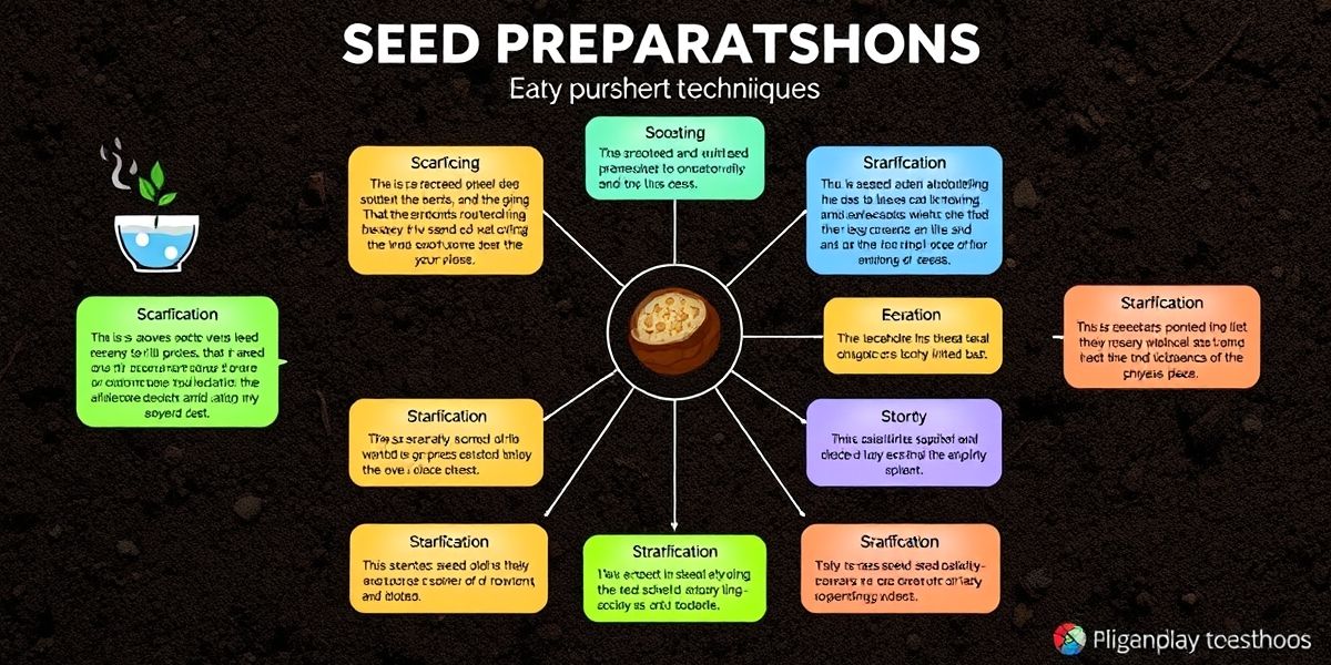 A diagram showing different seed preparation methods